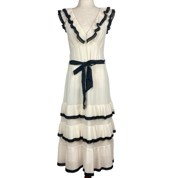 ZIMMERMANN Tiered Sleeveless Dress - Size 1 - Picture 2 of 14